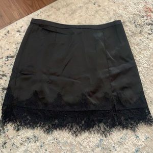 Lace and Silk Mini Skirt NEVER WORN